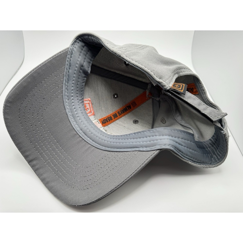 5.11 Tactical Adjustable Hat Cap Adult Gray Orange 2014 Outdoor Basic Mens - Picture 8 of 11